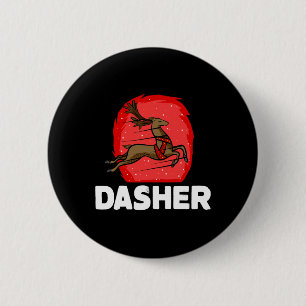 Badge Rond 5 Cm Costume de paresseux de renne du Père Noël de Noël