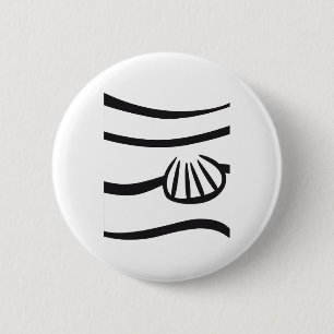 Badge Rond 5 Cm Costume de poisson clown Halloween Costume cadeau