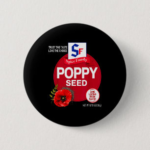 Badge Rond 5 Cm Costume d'épice d'Halloween à la graine de pavot, 