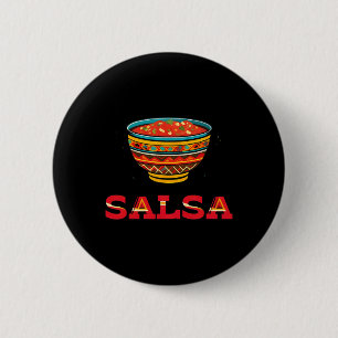 Badge Rond 5 Cm Costume D'Halloween Et De Chips Et De Salsa Corres