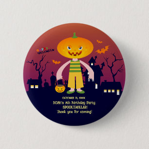 Badge Rond 5 Cm Costume d'Halloween garçon fête d'anniversaire