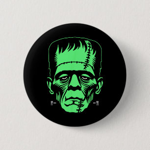 Badge Rond 5 Cm Costume d'Halloween monstre Frankenstein