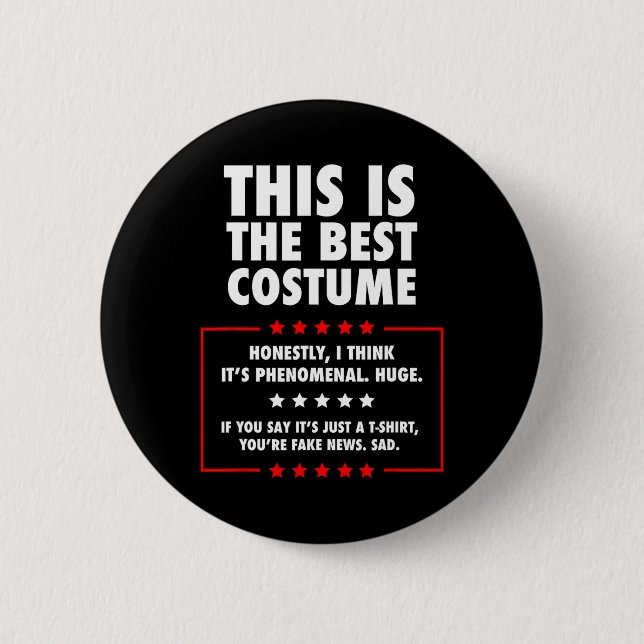 Badge Rond 5 Cm Costume d'Halloween Trump (Devant)