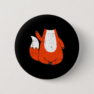 Badge Rond 5 Cm Costume Fox mignon animal facile Halloween cadeau