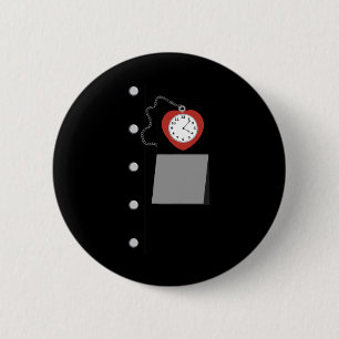 Badge Rond 5 Cm Costume Homme Tin Halloween Assistant De Oz Tinman