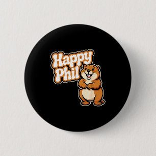 Badge Rond 5 Cm Costume mignon de Punxy Phil pour la journée de la