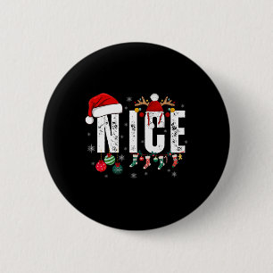 Badge Rond 5 Cm Costume Naughty Ou Nice Correspondant Couples De N