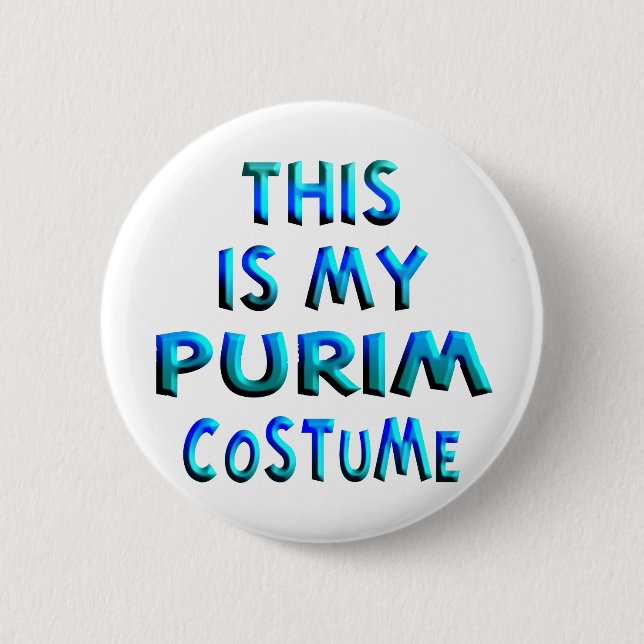 Badge Rond 5 Cm Costume Purim (Devant)