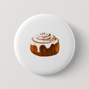 Badge Rond 5 Cm Costume Roulé à la Cannelle Halloween Pain Cosplay