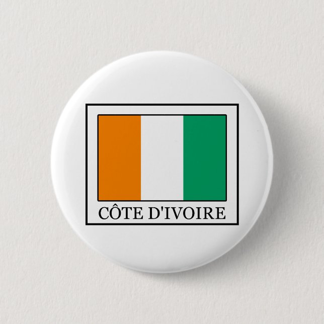 Badge Rond 5 Cm Côte d'Ivoire (Devant)