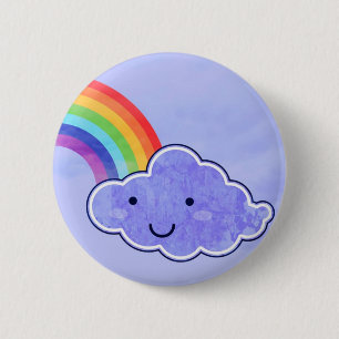 Badge Rond 5 Cm Côté droit de l'arc-en-ciel