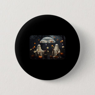 Badge Rond 5 Cm Cottagecore vintage Fantômes D'Halloween Dans La F