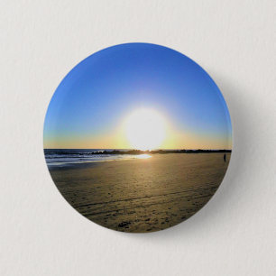 Badge Rond 5 Cm Coucher de soleil de Venice Beach