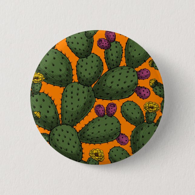 Badge Rond 5 Cm coucher de soleil du désert (Devant)