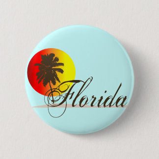 Badge Rond 5 Cm Coucher du soleil de la Floride