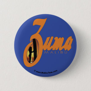 Badge Rond 5 Cm Coucher du soleil de plage de Zuma