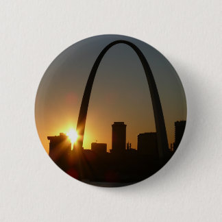Badge Rond 5 Cm Coucher du soleil de voûte de St Louis