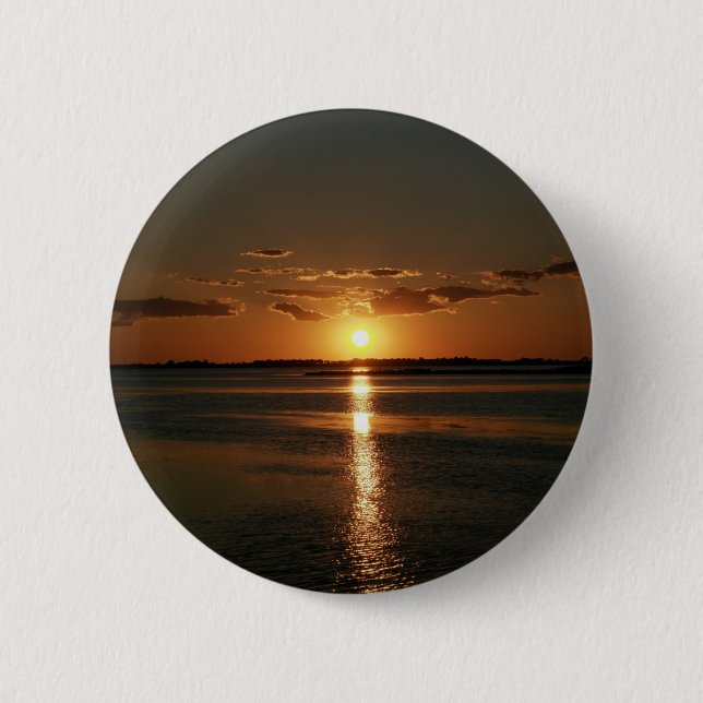 Badge Rond 5 Cm Coucher du soleil merveilleux (Devant)