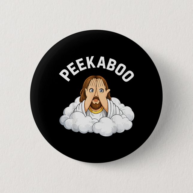 Badge Rond 5 Cm Coucou Jésus (Devant)