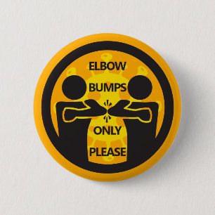 Badge Rond 5 Cm "Coude Sauts Seulement, S'Il Vous Plaît" Hygiène D