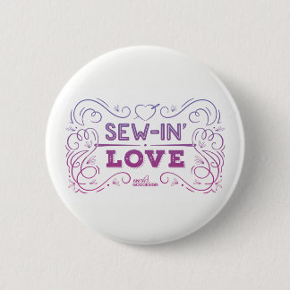 Badge Rond 5 Cm Coudre-Dans le bouton d'amour