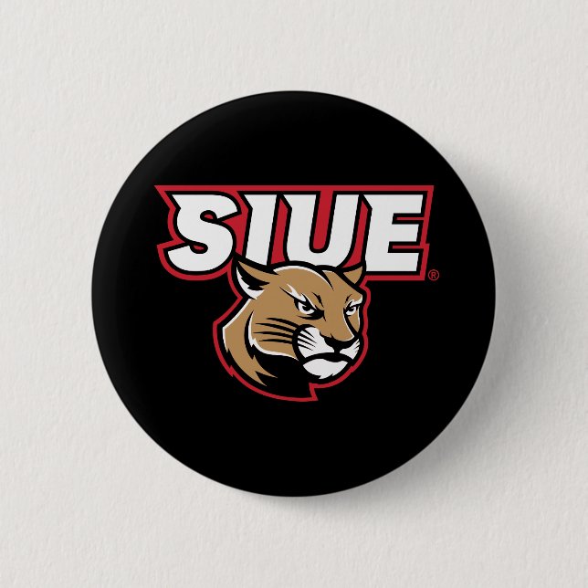 Badge Rond 5 Cm Cougars de SIUE (Devant)