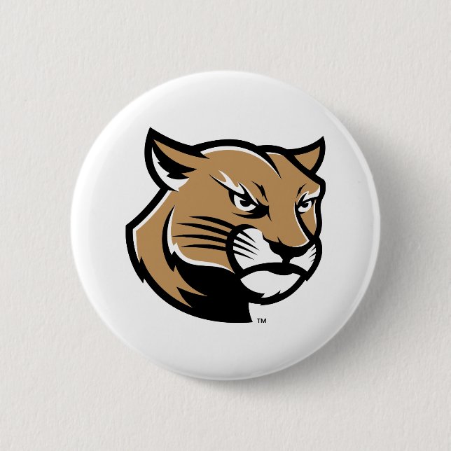 Badge Rond 5 Cm Cougars de SIUE (Devant)