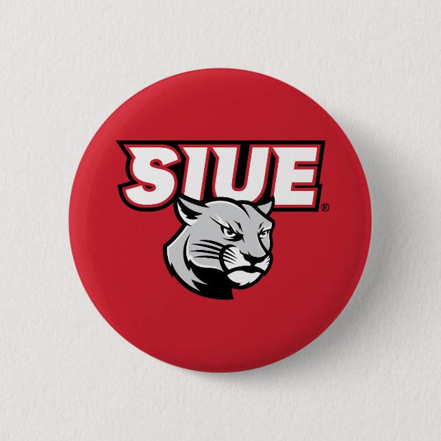 Badge Rond 5 Cm Cougars de SIUE (Devant)