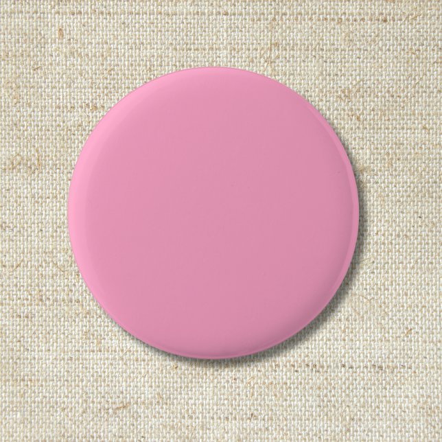 Badge Rond 5 Cm Couleur carnation rose solide | Classique | Élégan (Créateur téléchargé)
