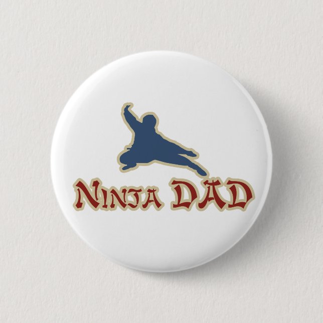 Badge Rond 5 Cm Couleur de papa de Ninja (Devant)