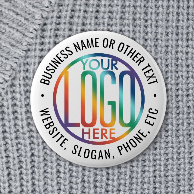 Badge Rond 5 Cm Couleur DIY | Votre logo d'entreprise en promotion (Créateur téléchargé)