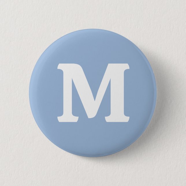 Badge Rond 5 Cm Couleur solide bleu cérulean (Devant)