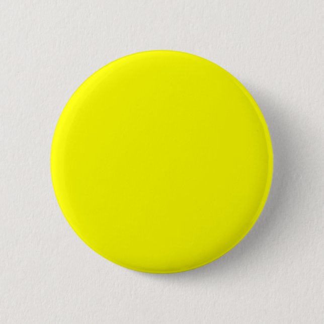Badge Rond 5 Cm Couleur solide citron néon | Classique (Devant)