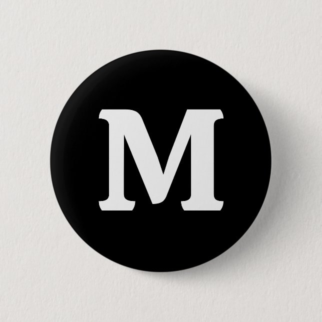 Badge Rond 5 Cm Couleur solide noire Eerie (Devant)