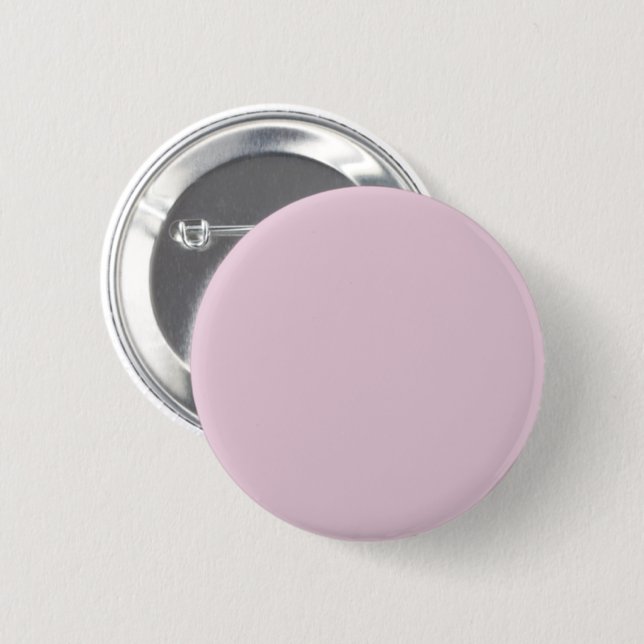 Badge Rond 5 Cm Couleur solide rose pâle (Devant & derrière)