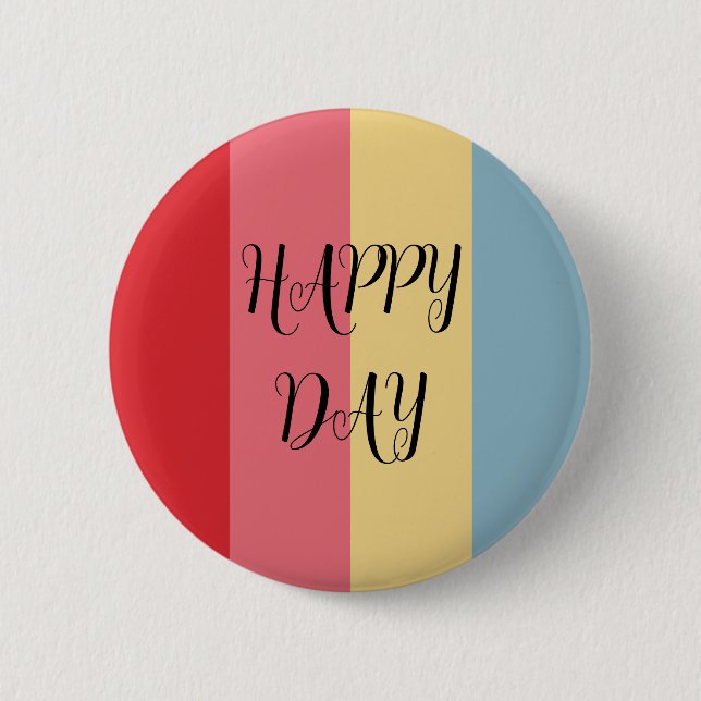 Badge Rond 5 Cm Couleurs de bonbons Verticales (Devant)