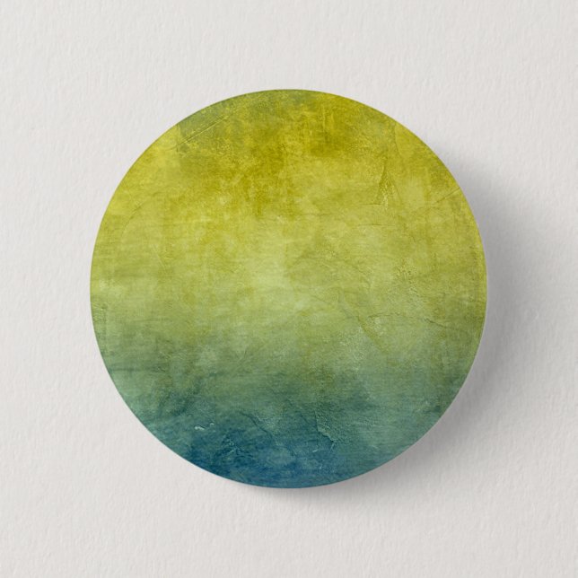 Badge Rond 5 Cm Couleurs de Grunge - Jaune & Bleu (Devant)