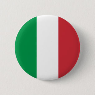 Badge Rond 5 Cm Couleurs du drapeau italien vert blanc et rouge