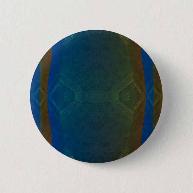 Badge Rond 5 Cm Couleurs foncées Bouton Abstrait Crystaline (Devant)