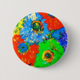 BADGE ROND 5 CM COULEURS HEUREUSES