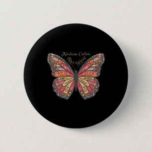 Badge Rond 5 Cm Couleurs Kindness Notre Citation Inspirationnelle 