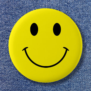 Badge Rond 5 Cm Couleurs personnalisées Sourire Rétro Mignon