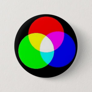 BADGE ROND 5 CM COULEURS PRIMAIRES - EDIT VOTRE PROPRE TEXTE