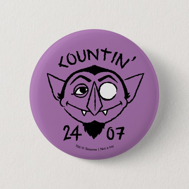 Badge Rond 5 Cm Count von Count Patinage Logo - Countin' 24/7 (Devant)