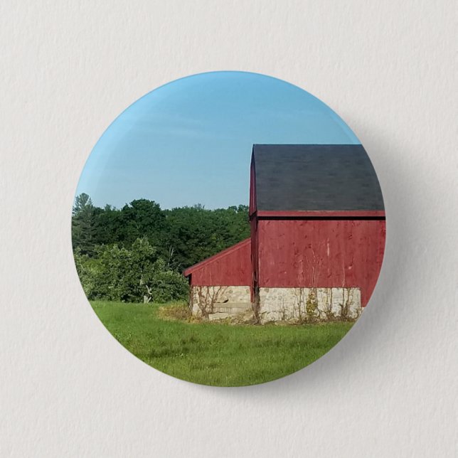 Badge Rond 5 Cm Country Barn (Devant)