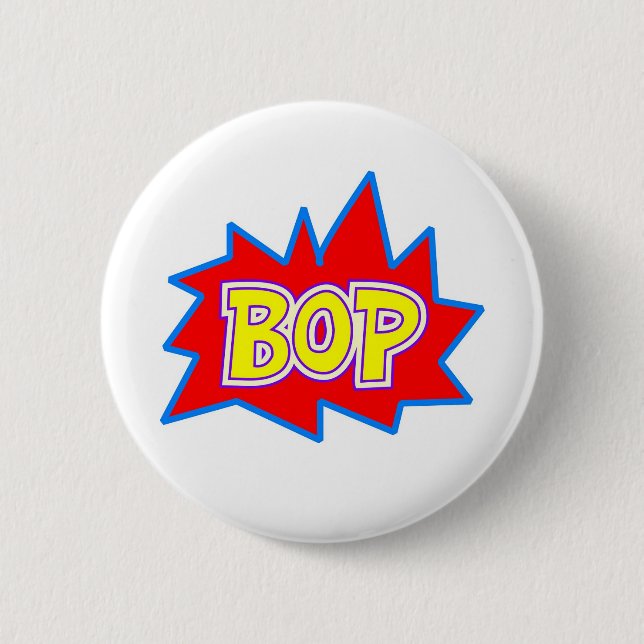 Badge Rond 5 Cm Coup de poing (Devant)