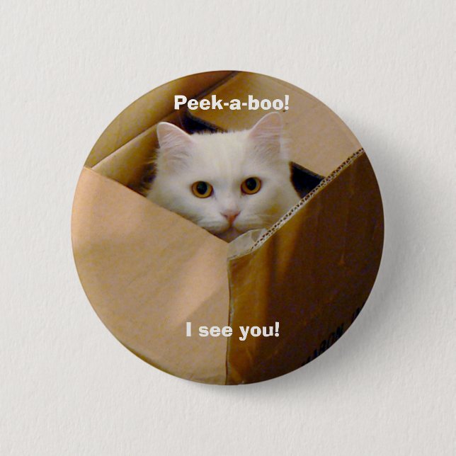 Badge Rond 5 Cm Coup d'oeil ! Je vous vois ! (Devant)