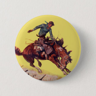 Badge Rond 5 Cm Coup sur le cowboy