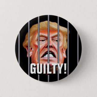Badge Rond 5 Cm Coupable ! Verrouiller le président Trump - Anti T