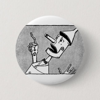 Badge Rond 5 Cm Couperet de Nick l'étain Woodman